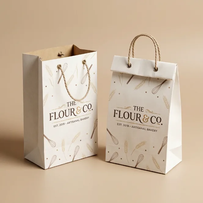 Custom printed bakery bags with your logo