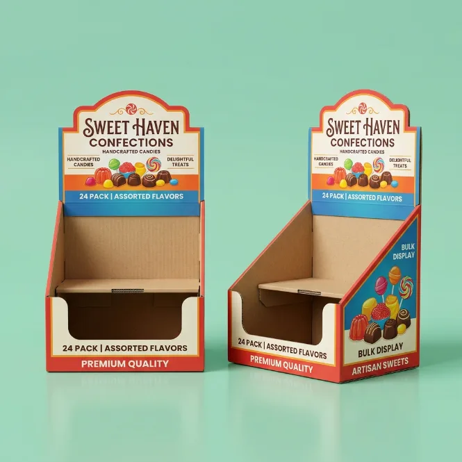 Custom printed candy display boxes with your logo