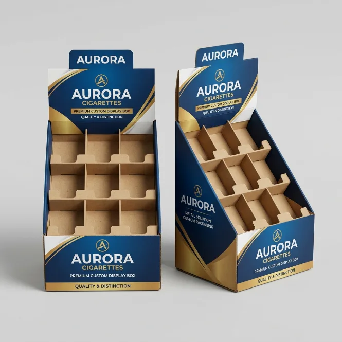 Custom printed cigarette display boxes with your logo