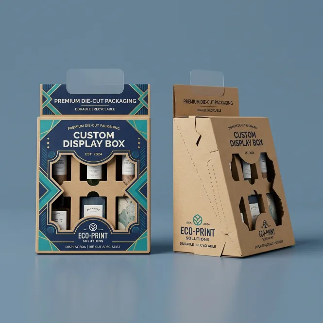 Custom printed die-cut display boxes with your logo