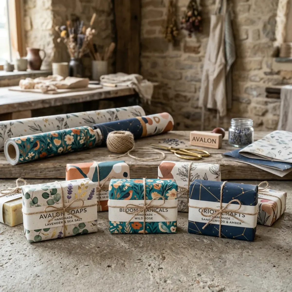 Custom Soap Wrapping Paper