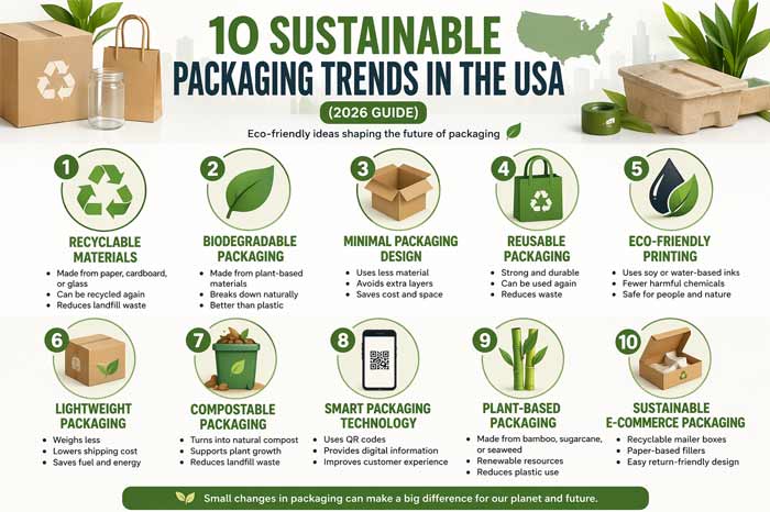 10 Sustainable Packaging Trends in the USA (2026 Guide)