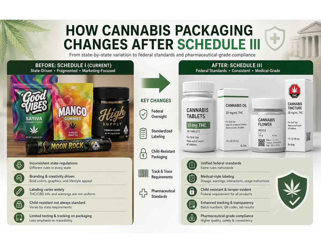 How Cannabis Packaging Changes After Schedule III