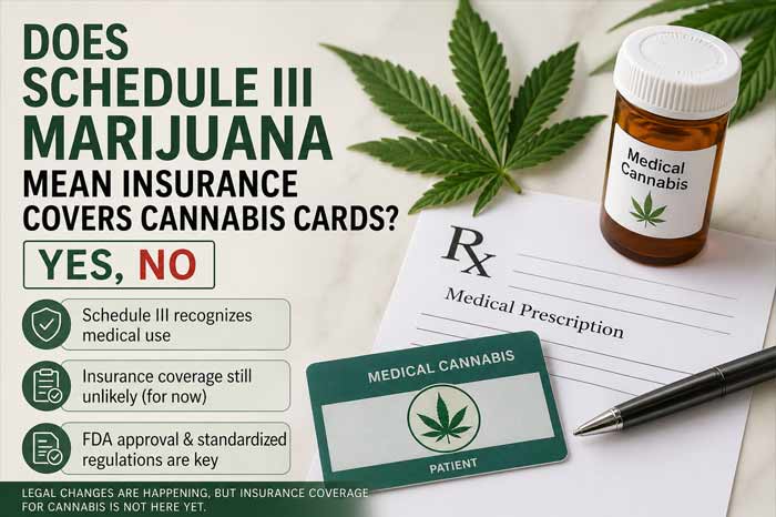 Does Schedule III Marijuana Mean Insurance Covers Cannabis Cards? Yes or No?