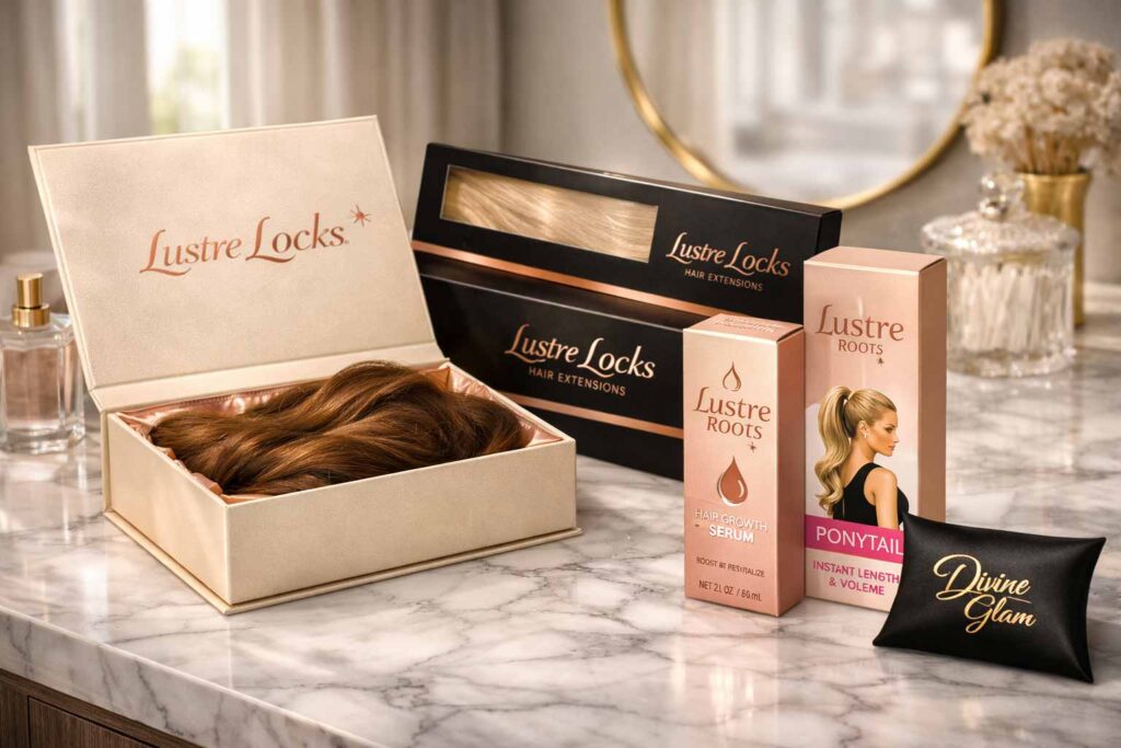 Artificial hair extension Packaging